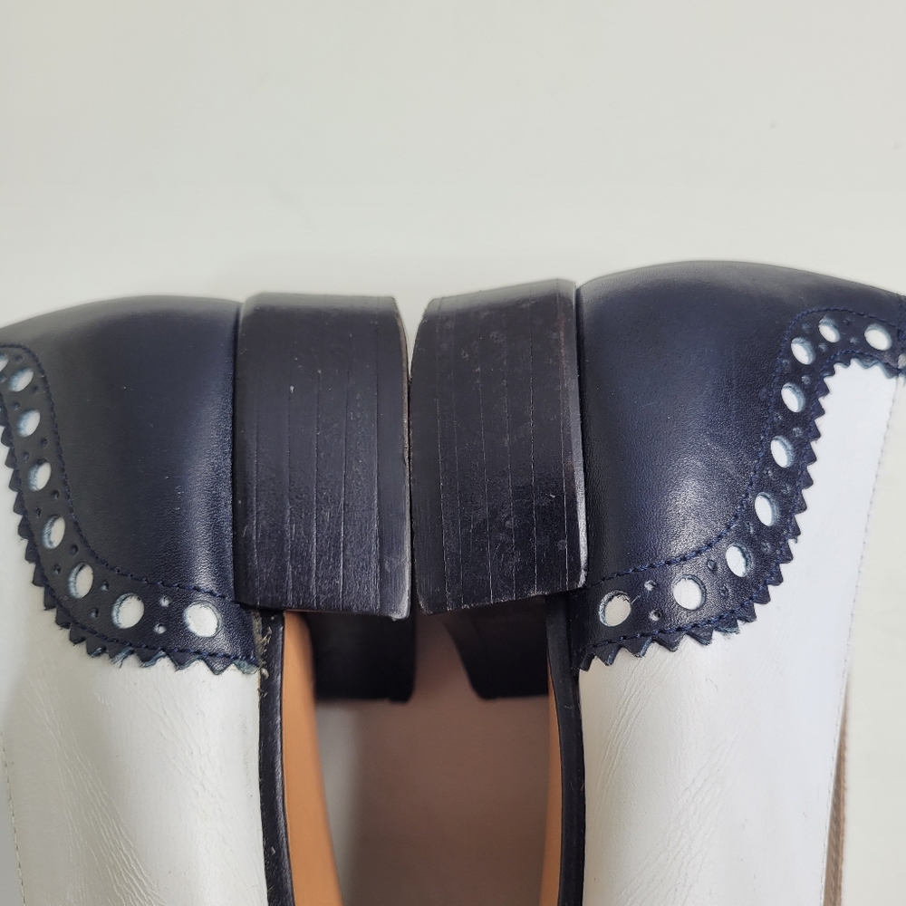 Salvatore Ferragamo Boutique Leather Colorblock Pattern Shoes Size Women's 9 - Picture 10 of 16
